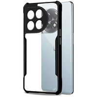 VAKIBO Super Premium Black Border Transparent Case With Corner Protection & Camera Protection Suitable for Oneplus 11R