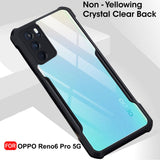 VAKIBO Super Premium Black Border Transparent Case With Corner Protection & Camera Protection Suitable for Oppo Reno 6 Pro