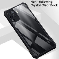 VAKIBO Super Premium Black Border Transparent Case With Corner Protection & Camera Protection Suitable for Oppo F19 Pro