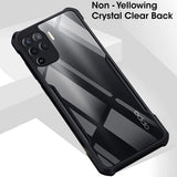 VAKIBO Super Premium Black Border Transparent Case With Corner Protection & Camera Protection Suitable for Oppo F19 Pro