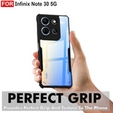 VAKIBO Super Premium Black Border Transparent Case With Corner Protection & Camera Protection Suitable for Infinix Note 30
