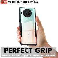 VAKIBO Super Premium Black Border Transparent Case With Corner Protection & Camera Protection Suitable for Mi 10i