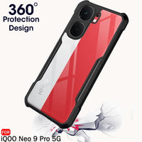 VAKIBO Super Premium Black Border Transparent Case With Corner Protection & Camera Protection Suitable for Iqoo Neo 9 Pro