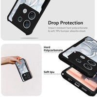 VAKIBO Super Premium Black Border Transparent Case With Corner Protection & Camera Protection Suitable for Infinix GT10 Pro