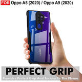 VAKIBO Super Premium Black Border Transparent Case With Corner Protection & Camera Protection Suitable for Oppo A5 2020