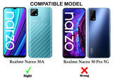 VAKIBO Super Premium Black Border Transparent Case With Corner Protection & Camera Protection Suitable for Realme Narzo 30A