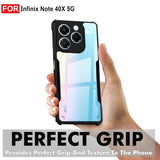VAKIBO Super Premium Black Border Transparent Case With Corner Protection & Camera Protection Suitable for Infinix Note 40X
