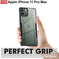 VAKIBO Super Premium Black Border Transparent Case With Corner Protection & Camera Protection Suitable for iPhone 11 Pro Max
