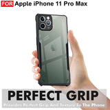 VAKIBO Super Premium Black Border Transparent Case With Corner Protection & Camera Protection Suitable for iPhone 11 Pro Max