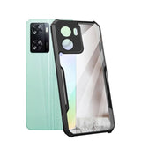 VAKIBO Super Premium Black Border Transparent Case With Corner Protection & Camera Protection Suitable for Oppo A77s