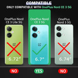 VAKIBO Super Premium Black Border Transparent Case With Corner Protection & Camera Protection Suitable for OnePlus Nord CE3