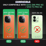VAKIBO Premium Clear 1.5MM Thick Transparent Soft TPU Rubber Back Cover Case With Camera Protection Suitable for Vivo T3 Pro