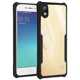 VAKIBO Best Selling Black and Transparent Coloured Made With Soft TPU and Acrylic Back Cover Case With 4 Corner and Camera Protection Suitable for Oppo A37