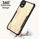 VAKIBO Best Selling Black and Transparent Coloured Made With Soft TPU and Acrylic Back Cover Case With 4 Corner and Camera Protection Suitable for Oppo A37