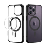 VAKIBO Megnatic Magsafe Transparent Soft with Hard back Back Cover Case With Camera Protection Ring Suitable for Apple iPhone 14 Pro Max