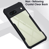 VAKIBO Super Premium Black Border Transparent Case With Corner Protection & Camera Protection Suitable for Google Pixel 7