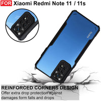 VAKIBO Super Premium Black Border Transparent Case With Corner Protection & Camera Protection Suitable for Mi Redmi Note 11
