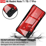 VAKIBO Super Premium Black Border Transparent Case With Corner Protection & Camera Protection Suitable for Mi Redmi Note 7 Pro