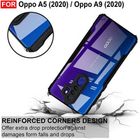 VAKIBO Super Premium Black Border Transparent Case With Corner Protection & Camera Protection Suitable for Oppo A5 2020