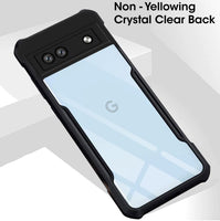 VAKIBO Super Premium Black Border Transparent Case With Corner Protection & Camera Protection Suitable for Google Pixel 7A