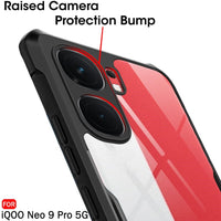 VAKIBO Super Premium Black Border Transparent Case With Corner Protection & Camera Protection Suitable for Iqoo Neo 9 Pro