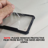 VAKIBO Best Selling Black and Transparent Coloured Made With Soft TPU and Acrylic Back Cover Case With 4 Corner and Camera Protection Suitable for Realme 7i