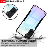 VAKIBO Super Premium Black Border Transparent Case With Corner Protection & Camera Protection Suitable for Mi Redmi Note 8