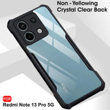 VAKIBO Super Premium Black Border Transparent Case With Corner Protection & Camera Protection Suitable for Mi Redmi Note 13 Pro 5G