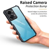 VAKIBO Best Selling Black and Transparent Back Cover Case Made With Soft TPU and Acrylic With 4 Corner and Camera Protection Suitable for OnePlus Nord 2T