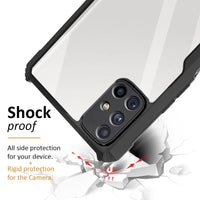 VAKIBO Super Premium Black Border Transparent Case With Corner Protection & Camera Protection Suitable for Samsung M51