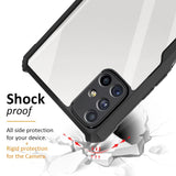 VAKIBO Super Premium Black Border Transparent Case With Corner Protection & Camera Protection Suitable for Samsung M51