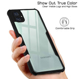 VAKIBO Super Premium Black Border Transparent Case With Corner Protection & Camera Protection Suitable for Samsung Galaxy M13