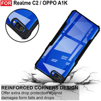 VAKIBO Super Premium Black Border Transparent Case With Corner Protection & Camera Protection Suitable for Realme C2