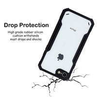 VAKIBO Best Selling Black and Transparent Coloured Made With Soft TPU and Acrylic Back Cover Case With 4 Corner and Camera Protection Suitable for iPhone 6 Plus