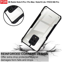 VAKIBO Super Premium Black Border Transparent Case With Corner Protection & Camera Protection Suitable for Mi Poco M2 Pro