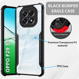 VAKIBO Super Premium Black Border Transparent Case With Corner Protection & Camera Protection Suitable for Oppo F29