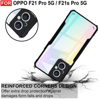 VAKIBO Super Premium Black Border Transparent Case With Corner Protection & Camera Protection Suitable for Oppo F21S Pro 5G