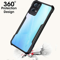 VAKIBO Super Premium Black Border Transparent Case With Corner Protection & Camera Protection Suitable for Oppo Reno 7 Pro