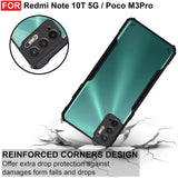 VAKIBO Super Premium Black Border Transparent Case With Corner Protection & Camera Protection Suitable for Mi Poco M3 Pro