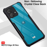 VAKIBO Super Premium Black Border Transparent Case With Corner Protection & Camera Protection Suitable for Moto Edge 40 Neo