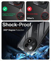 VAKIBO Best Selling Black and Transparent Coloured Made With Soft TPU and Acrylic Back Cover Case With 4 Corner and Camera Protection Suitable for OnePlus 13R