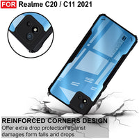 VAKIBO Super Premium Black Border Transparent Case With Corner Protection & Camera Protection Suitable for Realme C20