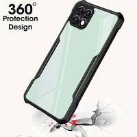 VAKIBO Super Premium Black Border Transparent Case With Corner Protection & Camera Protection Suitable for Samsung A22 5G