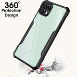 VAKIBO Super Premium Black Border Transparent Case With Corner Protection & Camera Protection Suitable for Samsung A22 5G