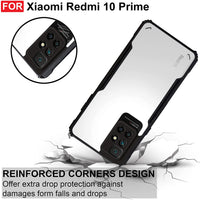 VAKIBO Super Premium Black Border Transparent Case With Corner Protection & Camera Protection Suitable for Mi Redmi 10 Prime