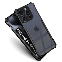 VAKIBO Super Premium Black Border Transparent Case With Corner Protection & Camera Protection Suitable for iPhone 15 Pro Max 6.7