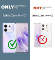 VAKIBO Super Premium Black Border Transparent Case With Corner Protection & Camera Protection Suitable for Infinix Zero 30