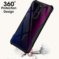 VAKIBO Super Premium Black Border Transparent Case With Corner Protection & Camera Protection Suitable for Oppo F11