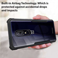 VAKIBO Super Premium Black Border Transparent Case With Corner Protection & Camera Protection Suitable for OnePlus 6