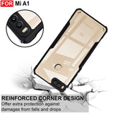 VAKIBO Super Premium Black Border Transparent Case With Corner Protection & Camera Protection Suitable for MI A1